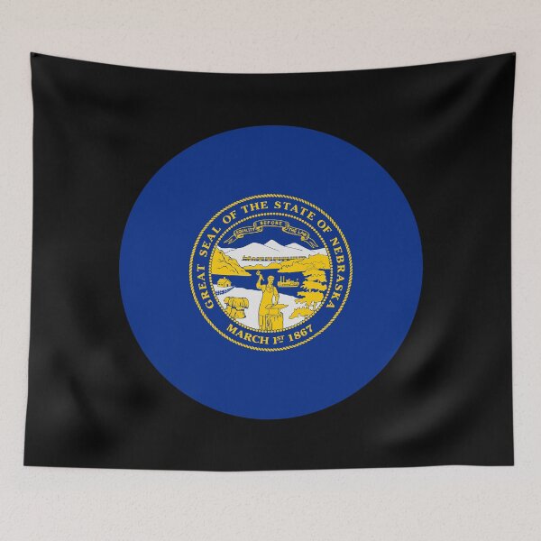 Item preview, Nebraska Circle Flag NE designed and sold by shitpostee.