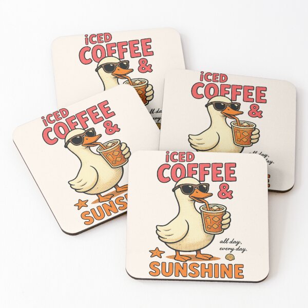 Item preview, Funny Summer Goose Iced Coffee And Sunshine All Day Every Day designed and sold by legendaryskins.