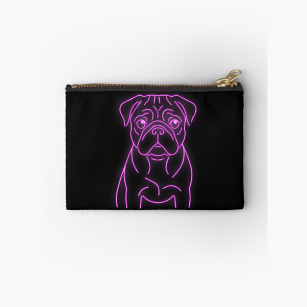 Artikelvorschau, Modern Pug cyberpunk Glow Line Art entworfen und verkauft von Pfotenfaden.