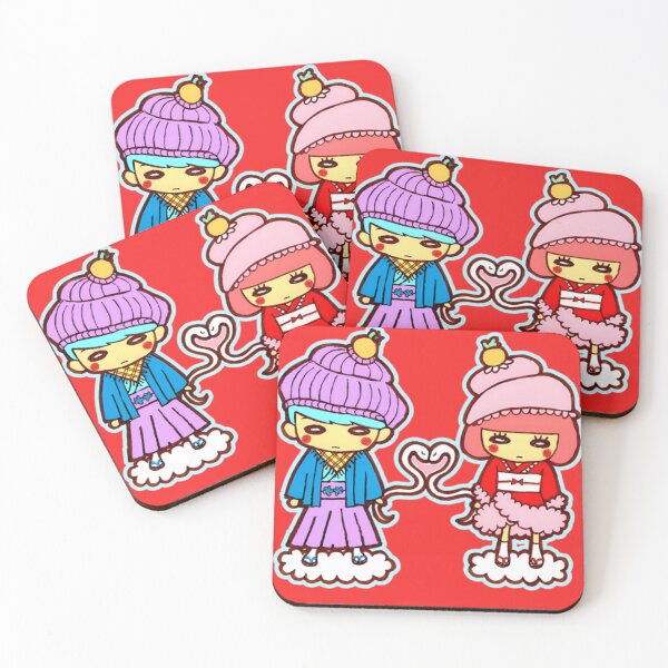 Item preview, Cute Chibi Couple Holding Heart designed and sold by zoecreatives.