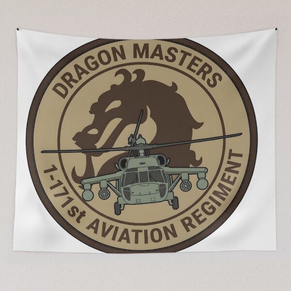 Item preview, 1st Battalion, 171st Aviation Regiment "Dragon Masters" Desert OCP Insignia designed and sold by CharlieDesings.