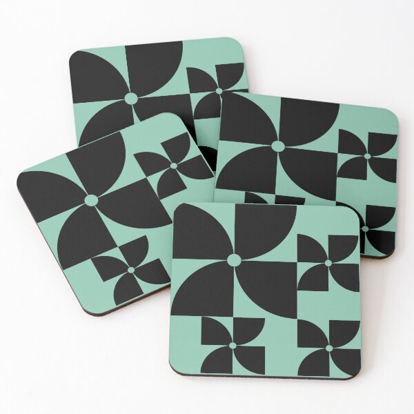 Item preview, Mid Century black floral Design 86 designed and sold by StefanStudioArt.