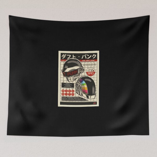 Item preview, DAFT PUNK - RETRO JAPAN - UNIQUE RARE ORIGINAL TSHIRT STICKER designed and sold by SentientGallery.