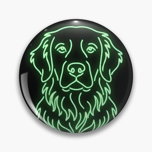 Item preview, Elegant Golden Retriever cyberpunk line art designed and sold by Pfotenfaden.