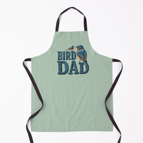 Item preview, Bird Dad Bluebird Embroidered Design designed and sold by MegaNovaArt.