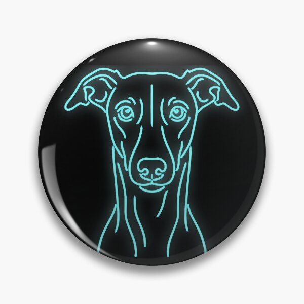 Item preview, Aesthetic Whippet cyberpunk line art portrait designed and sold by Pfotenfaden.