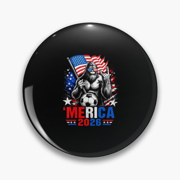 Item preview, Merica 2026 Patriotic Soccer Bigfoot American Flag Sasquatch designed and sold by nojany.