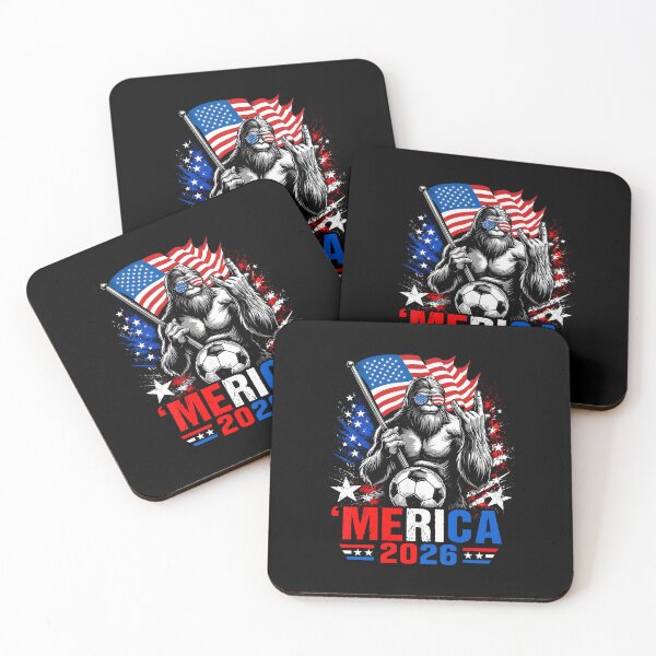 Item preview, Merica 2026 Patriotic Soccer Bigfoot American Flag Sasquatch designed and sold by nojany.