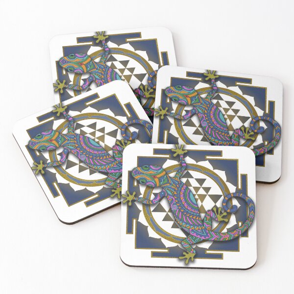Item preview, Lagarto Psicodélico con Sri Yantra | Cnemaspis psicodélica | Colección de animales sagrados designed and sold by arenra.