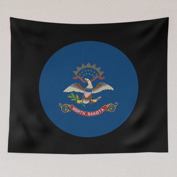 Item preview, North Dakota Circle Flag ND designed and sold by shitpostee.