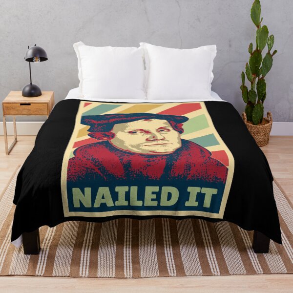 Item preview, Martin Luther Nailed It | Reformation History Pop Art designed and sold by marke770.