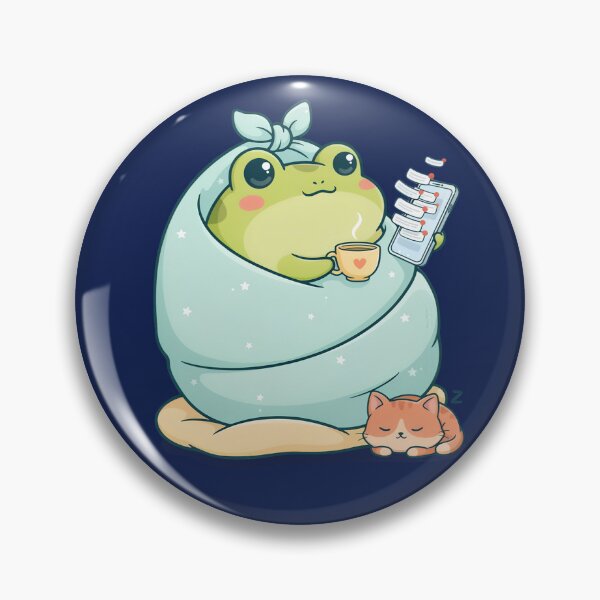 Item preview, Cozy Blanket Frog | Cute Morning Frog with Coffee & Cat designed and sold by PatsiRose.