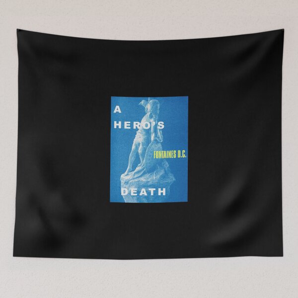 Item preview, FONTAINES DC - A HEROS DEATH - UNIQUE RARE ORIGINAL TSHIRT STICKER designed and sold by SentientGallery.