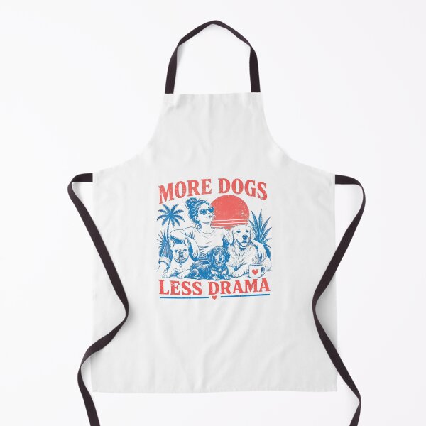 Item preview, More Dogs Less Drama Funny Dog Lover Vintage Summer Beach designed and sold by nojany.