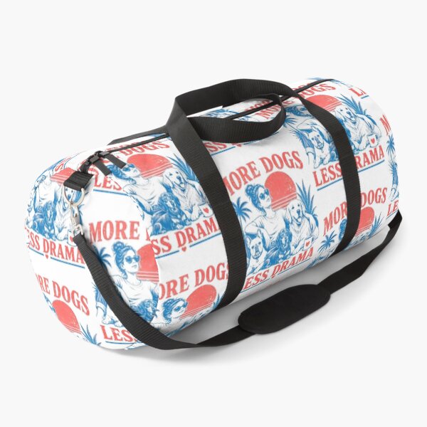 Item preview, More Dogs Less Drama Funny Dog Lover Vintage Summer Beach designed and sold by nojany.