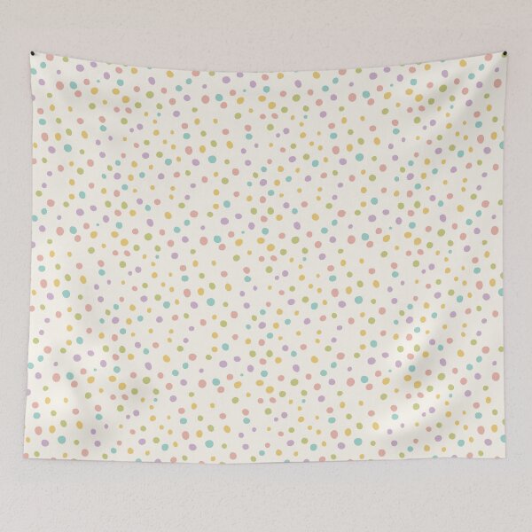 Item preview, Pastel Rainbow Polka Dot Seamless Pattern designed and sold by Little Wimbly.