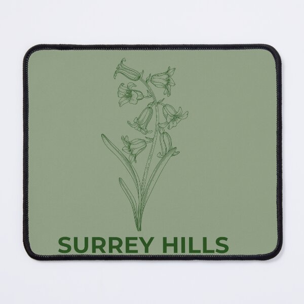 Item preview, The Surrey Hills Wanderer Bluebell Flower Vintage Hand Drawn Badge designed and sold by Digital-Thought.