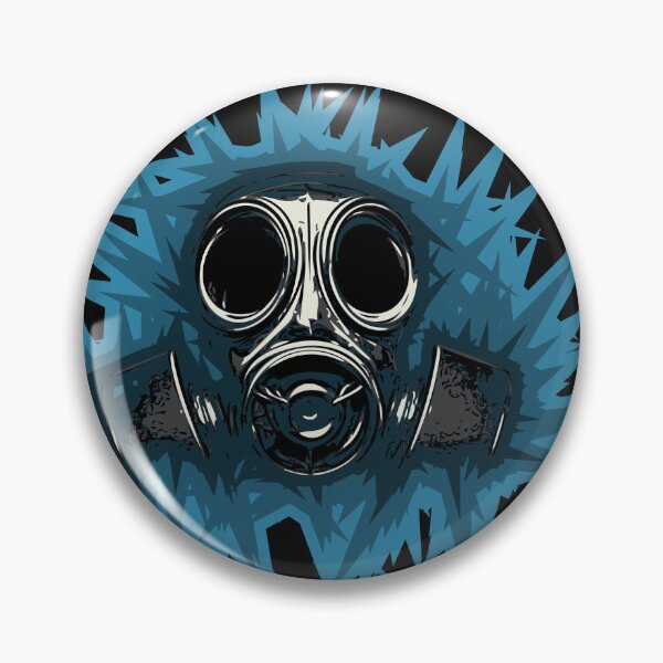 Item preview, Gasmask with spikey background designed and sold by BRU Design.
