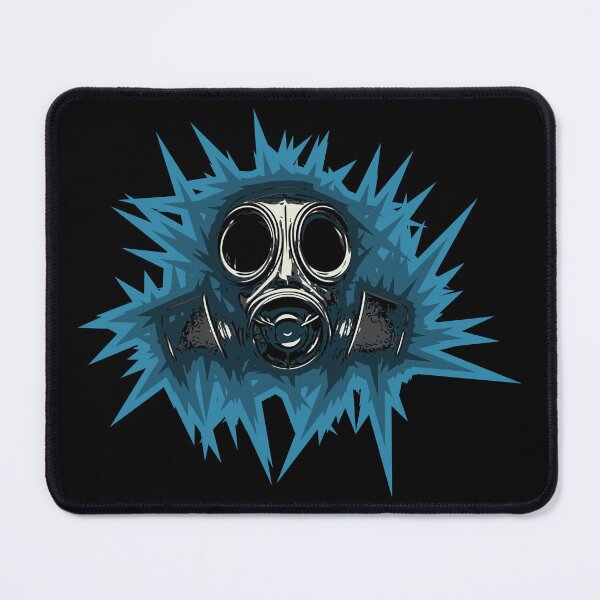 Item preview, Gasmask with spikey background designed and sold by BRU Design.