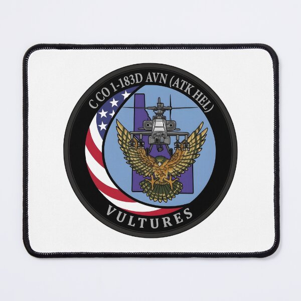 Item preview, Idaho Army National Guard Company C, 1st Battalion, 183rd Aviation Regiment "Vultures" Emblem designed and sold by CharlieDesings.