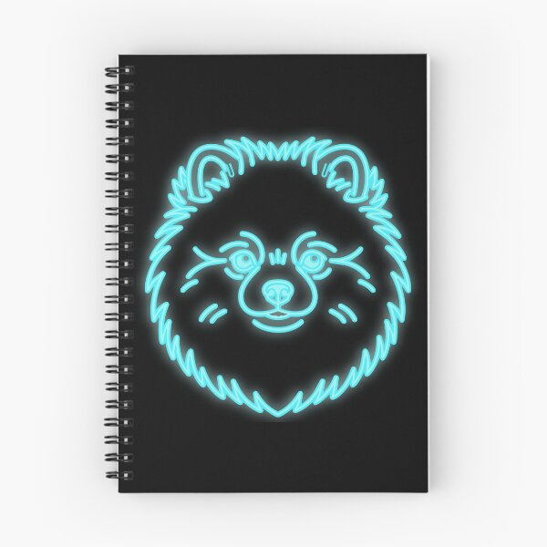 Item preview, Pomeranian cyberpunk Line Art Cyan Glow | Minimalist Pomeranian designed and sold by Pfotenfaden.