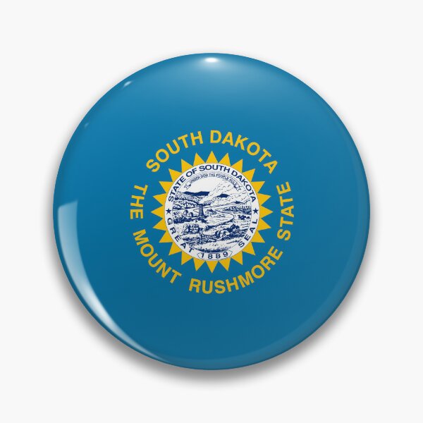 Item preview, South Dakota Circle Flag SD designed and sold by shitpostee.