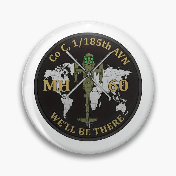 Item preview, Company C, 1st Battalion, 185th Aviation Regiment "MH-60" Emblem designed and sold by CharlieDesings.