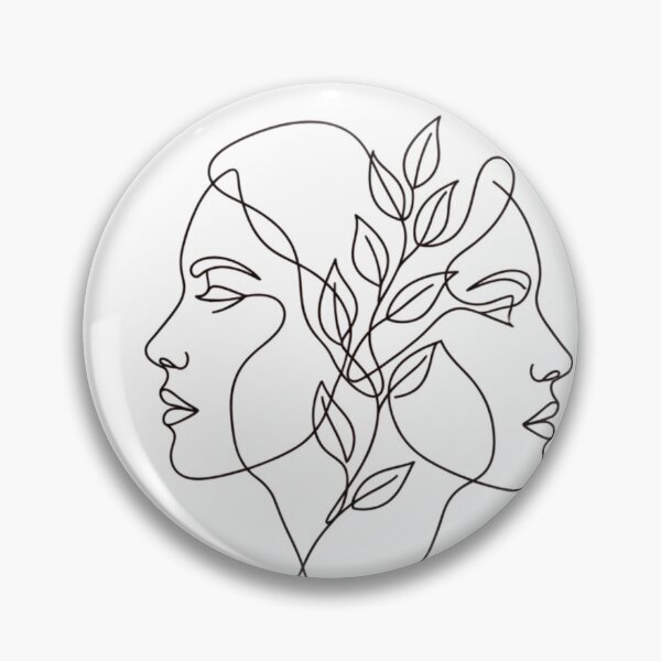 Item preview, Dual Faces with Eucalyptus Line Art designed and sold by shaimasaida.