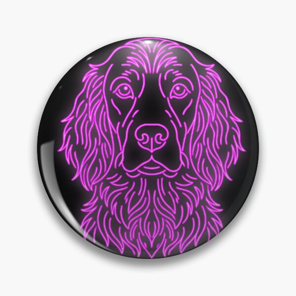 Item preview, Irish Setter cyberpunk Line Art Pink Glow | Minimalist Dog Art designed and sold by Pfotenfaden.