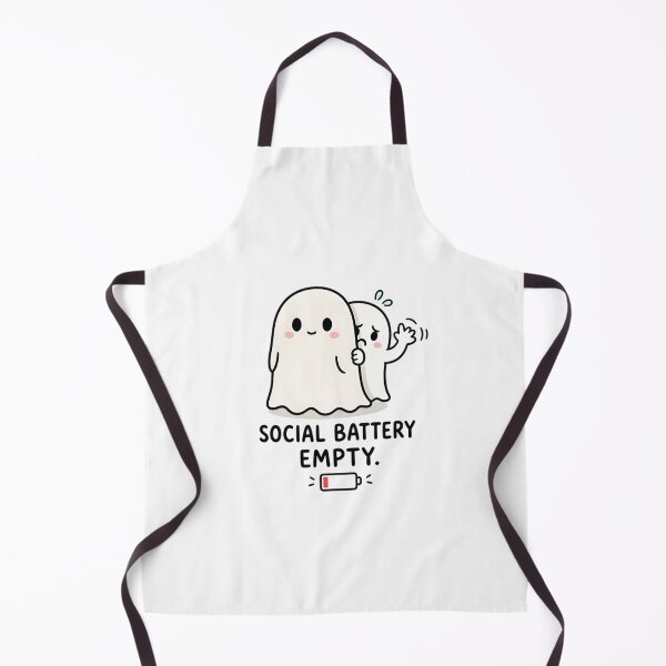 Item preview, Social Battery Empty Ghost designed and sold by Drofted.