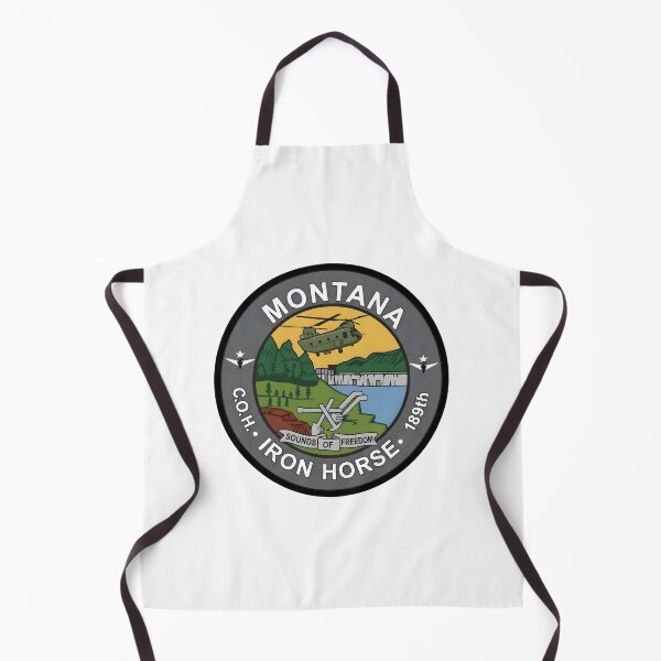 Item preview, Montana Army National Guard 189th Aviation Regiment "Iron Horse" Emblem designed and sold by CharlieDesings.