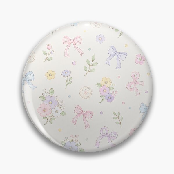 Item preview, Sweet Pastel Floral and Bows Pattern designed and sold by 0606PM.