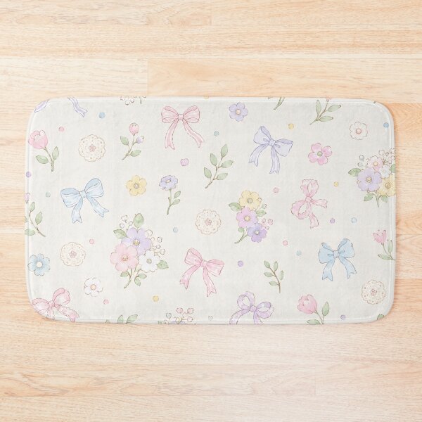 Item preview, Sweet Pastel Floral and Bows Pattern designed and sold by 0606PM.