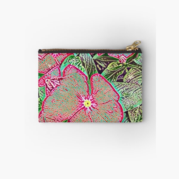 Item preview, Psychedelic Red Periwinkle Flower Digital Painting Art designed and sold by BalkanBloom.