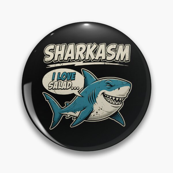 Item preview, Sharkasm Sarcastic Shark Loves Salad designed and sold by TshirtsOnline-.