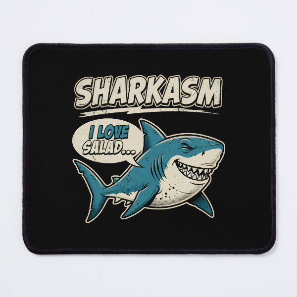 Item preview, Sharkasm Sarcastic Shark Loves Salad designed and sold by TshirtsOnline-.