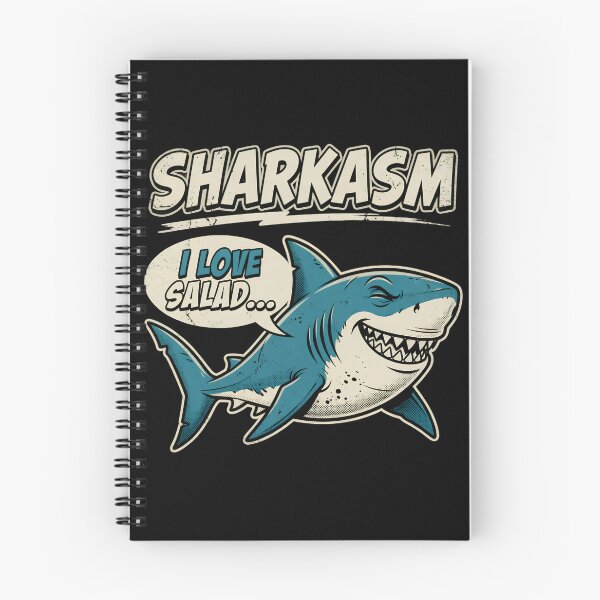 Item preview, Sharkasm Sarcastic Shark Loves Salad designed and sold by TshirtsOnline-.