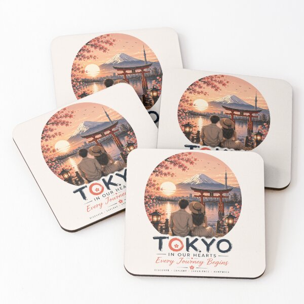 Item preview, Tokyo In Our Hearts Every Journey Begins designed and sold by BagFactoryUK.