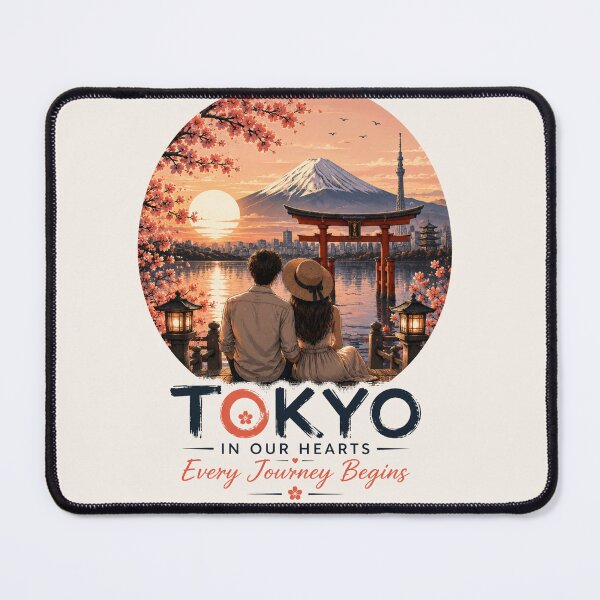 Item preview, Tokyo In Our Hearts Every Journey Begins designed and sold by BagFactoryUK.