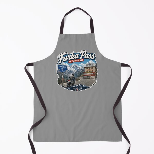 Item preview, Furka Pass Switzerland Furkapass Motorcycle Cycle Sticker TShirt 04 designed and sold by OuterShellUK.