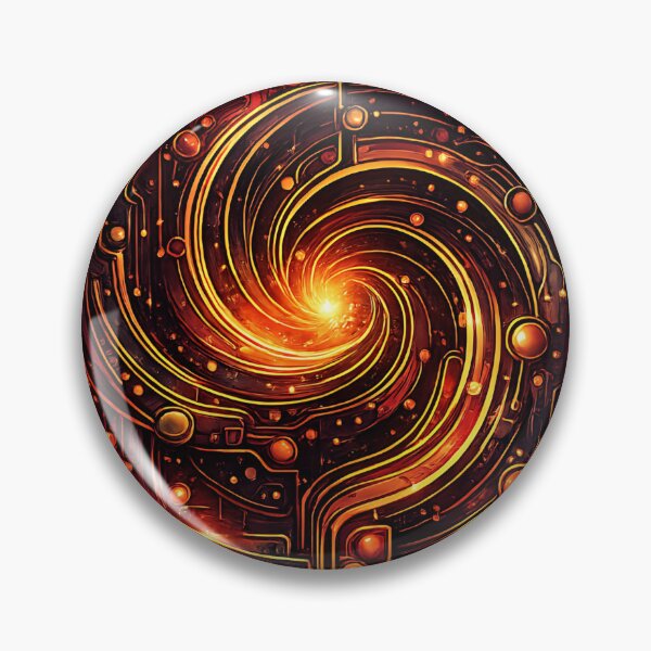 Item preview, Golden Nebula Vortex Abstract Cosmic Art  designed and sold by Jaideep Walia.