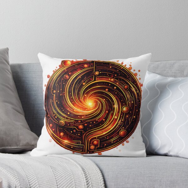 Item preview, Golden Nebula Vortex Abstract Cosmic Art  designed and sold by Jaideep Walia.
