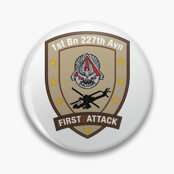 Item preview, 1st Battalion, 227th Aviation Regiment "First Attack" Desert Insignia designed and sold by CharlieDesings.