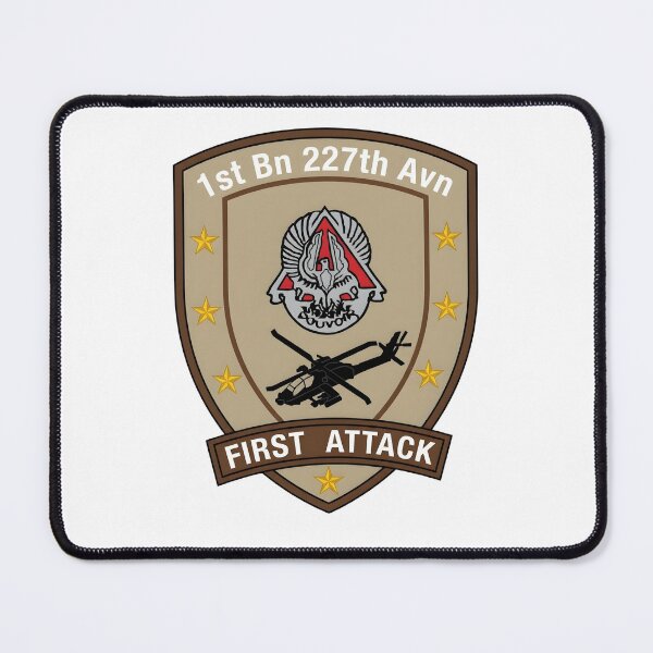 Item preview, 1st Battalion, 227th Aviation Regiment "First Attack" Desert Insignia designed and sold by CharlieDesings.