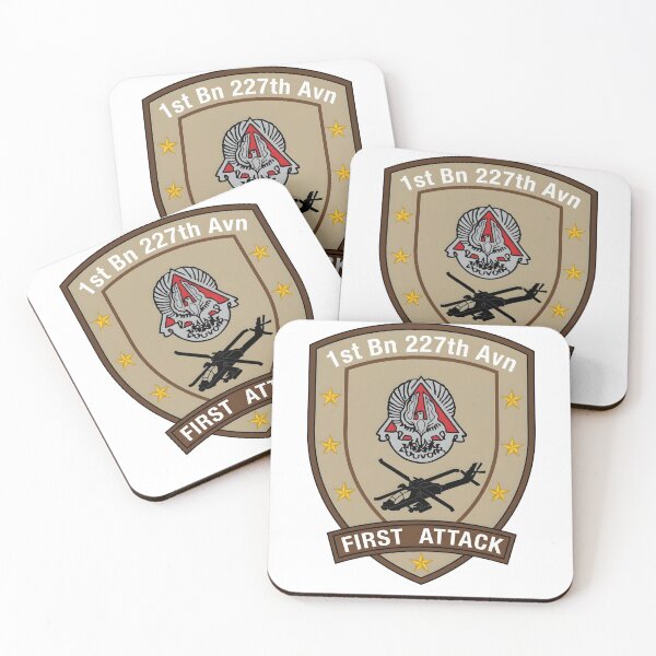 Item preview, 1st Battalion, 227th Aviation Regiment "First Attack" Desert Insignia designed and sold by CharlieDesings.