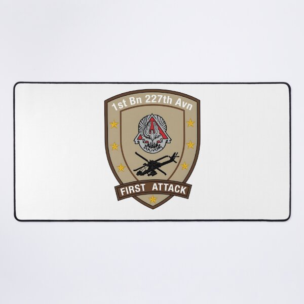Item preview, 1st Battalion, 227th Aviation Regiment "First Attack" Desert Insignia designed and sold by CharlieDesings.