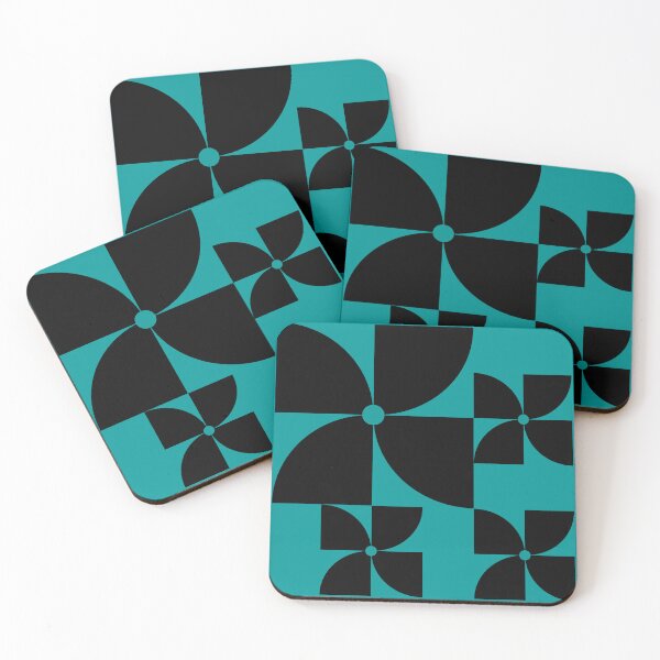 Item preview, Mid Century black floral Design 96 designed and sold by StefanStudioArt.
