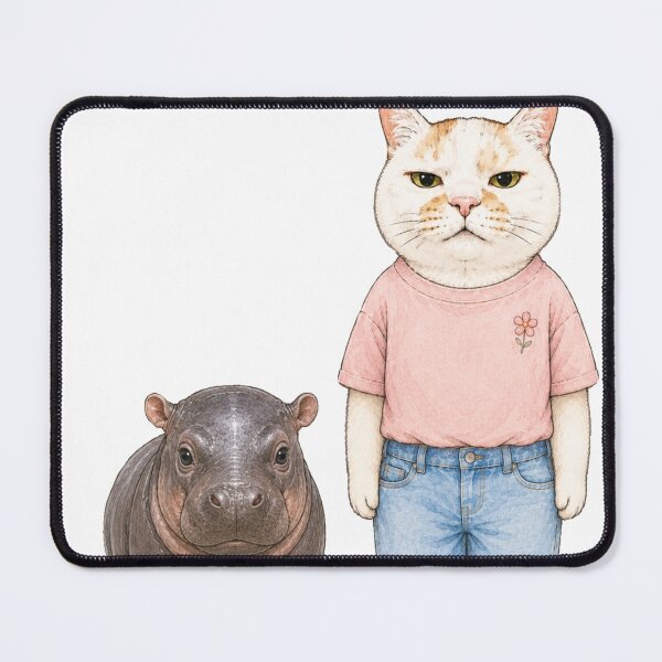 Item preview, The Cat and Her Pygmy Hippo designed and sold by Komatoya.