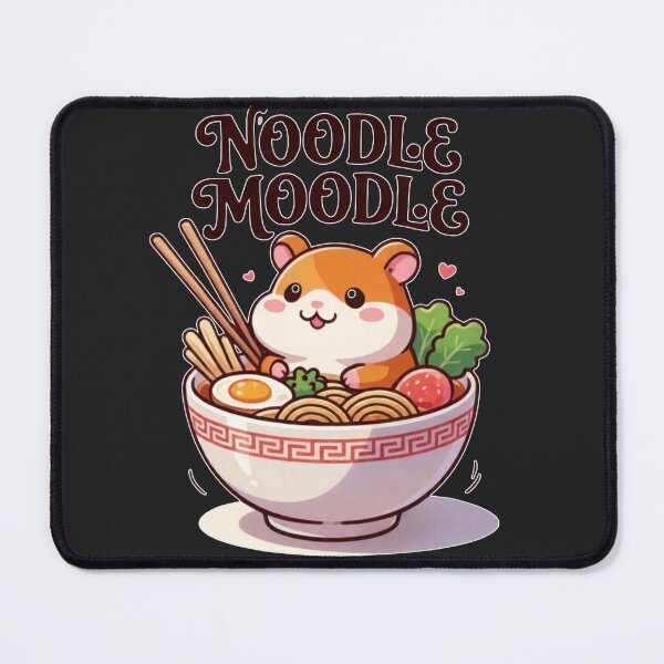 Item preview, Noodle Moodle Cute Hamster Eating Ramen Bowl designed and sold by Golden_Pixel_Paper.