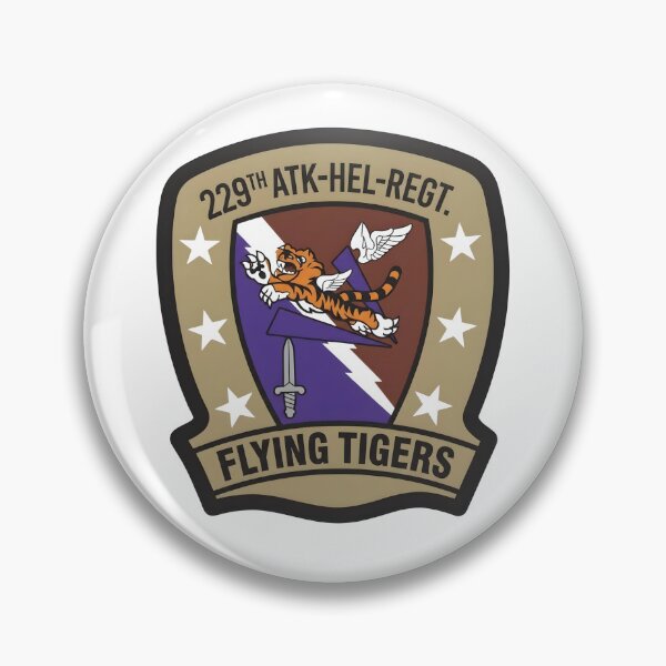 Item preview, 229th Attack Helicopter Regiment "Flying Tigers" Desert Insignia designed and sold by CharlieDesings.